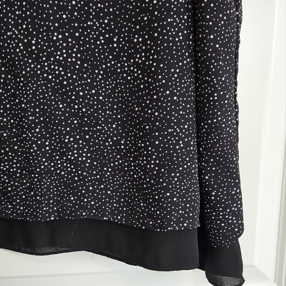 Paper Crane Black White Spotted Cami Blouse Women's Size Medium - Picture 4 of 8